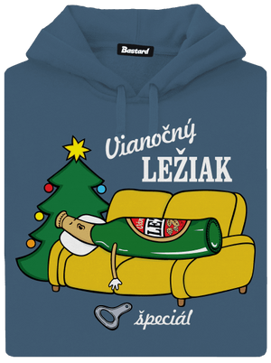 Vianočný ležiak dámska mikina klokanka Denim