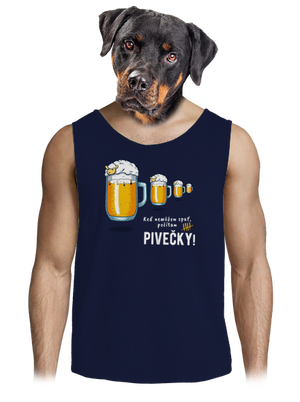 Pivečka pánske tielko French Navy