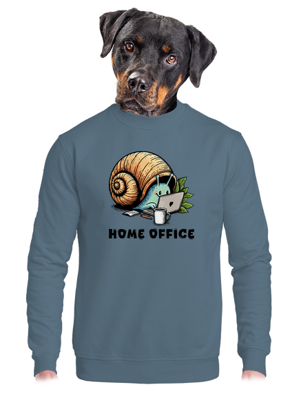 Slimákov home office unisex mikina bez kapucne Nordic Blue