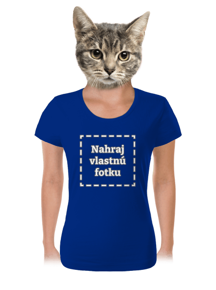 Vlastná potlač dámske tričko Royal Blue Mal