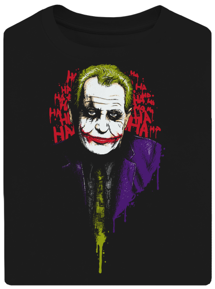 Zeman Joker unisex tričko oversized Black