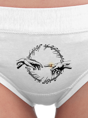 God of ring dámske nohavičky White