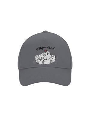 Milujem túlenie šiltovka baseballka Graphite grey