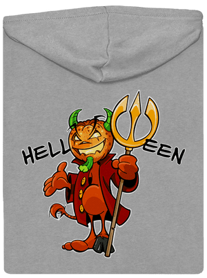 Helloween pánska mikina na zips Light Melange