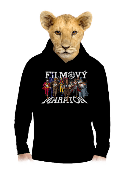 Filmový maratón detská mikina klokanka Black