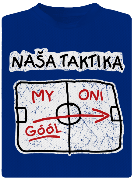 Naša taktika pánske športové tričko Royal Blue Mal