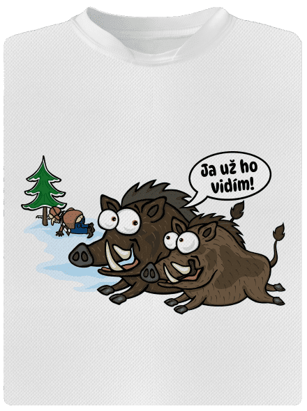 Ja už ho vidím detské športové tričko White
