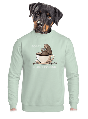 V presse unisex mikina bez kapucne Blush Mint