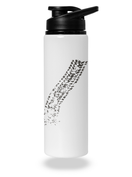 Prejdený flaša na vodu White