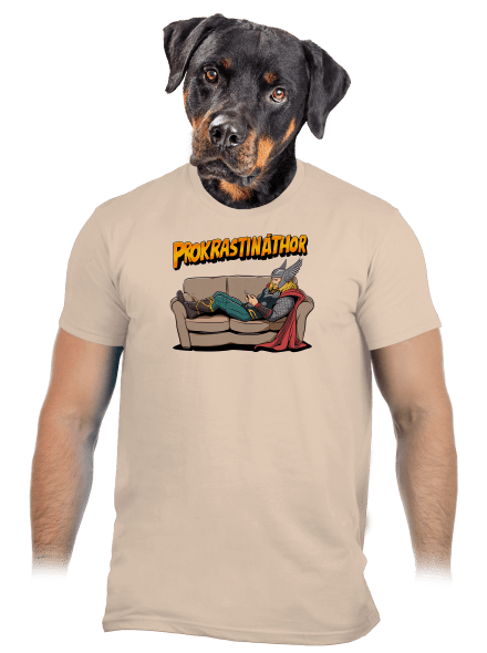 Prokrastináthor pánske tričko Sand