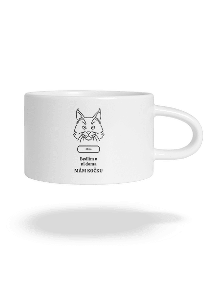 Nemôžem, mám mačku hrnček makronka White