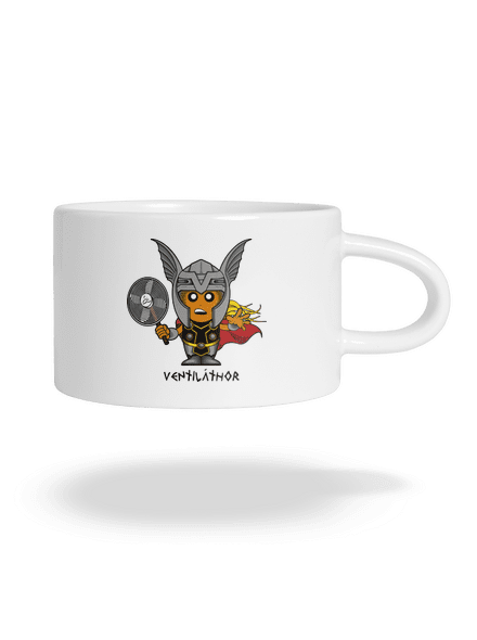 Ventiláthor hrnček makronka White