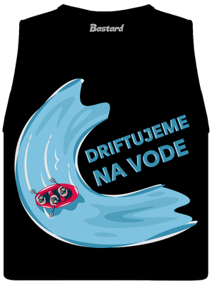 Driftujeme na vode dámske tielko voľné Black