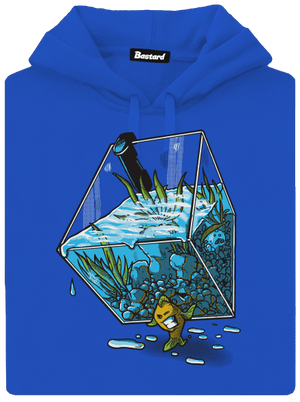 Migrujúca rybka pánska mikina klokanka Royal