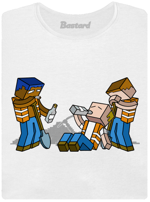 Real Minecraft dámske tričko prémium White