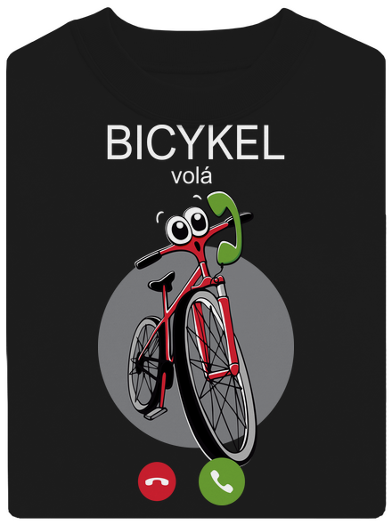 Bicykel volá unisex mikina bez kapucne Black