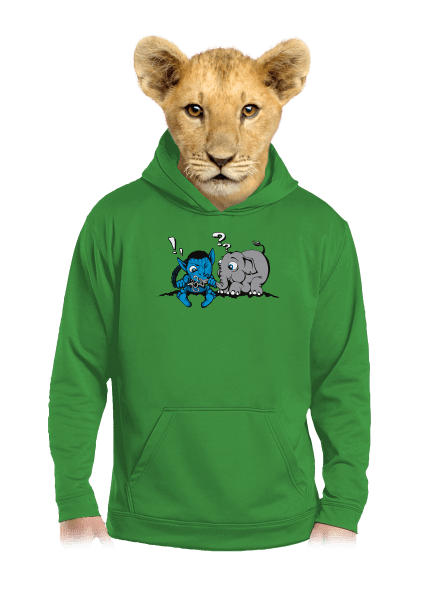 Error 501 detská mikina klokanka Kelly Green AWD