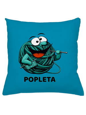 Popleta vankúš Blue Turquoise