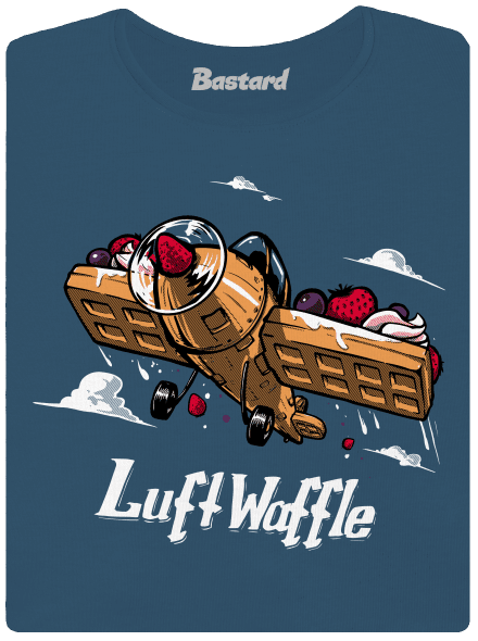 Luftwaffle dámske tričko prémium Petrol Blue