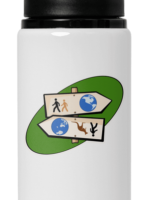 Diaľkový pochod flaša na vodu White