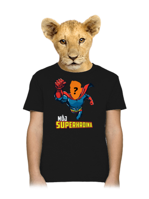 Môj superhrdina detské tričko Black