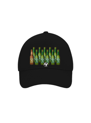 Futbalová jedenástka šiltovka baseballka Black