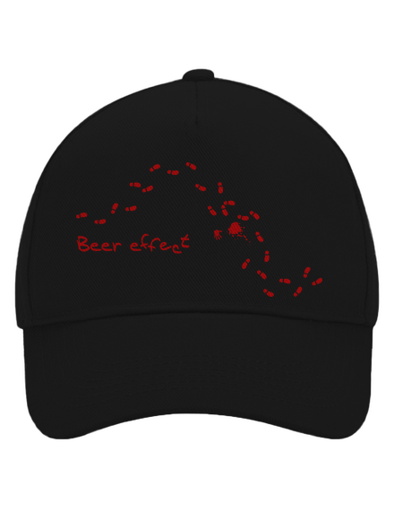 Beer effect! šiltovka baseballka Black