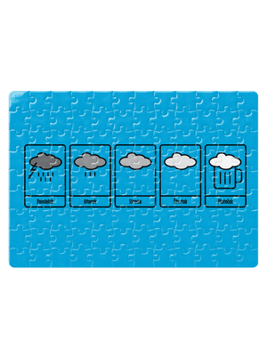 Predpoveď počasia puzzle White