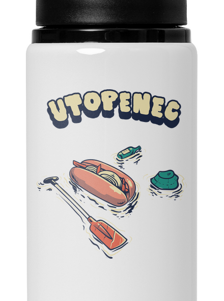 Utopenec flaša na vodu White