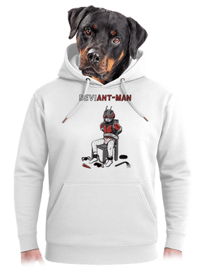 DeviAnt-man unisex mikina premium Snowwhite