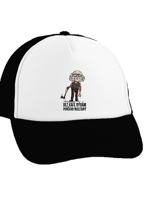 Neklidný bez kafe šiltovka Black cap