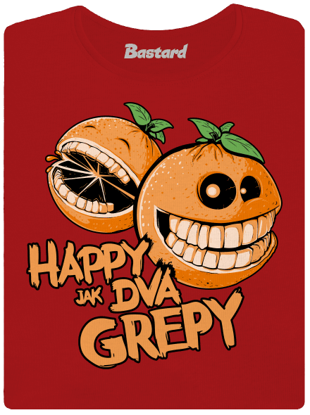 Happy grepy dámske tričko prémium Red Mal