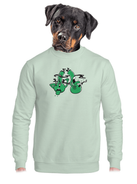 unisex mikina bez kapucne