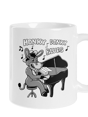 Honky donky blues klasický hrnček White