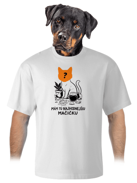 Mám najhodnejšiu mačičku unisex tričko oversized White