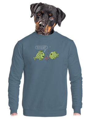 Háčik unisex mikina bez kapucne Nordic Blue