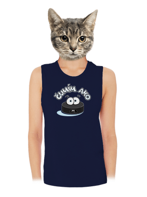 Čumím ako puk dámske tielko voľné Navy