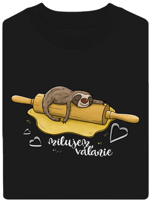 Milujem váľanie unisex mikina bez kapucne Black