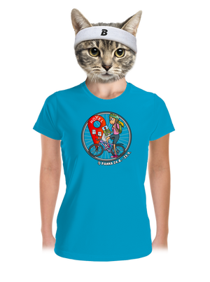 Cyklistický horoskop: Panna dámske športové tričko Blue Atol