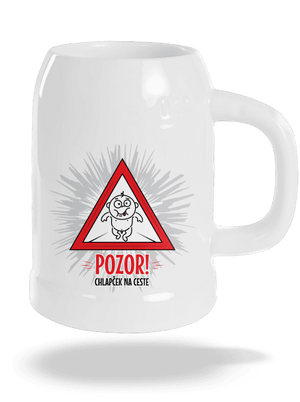 Chlapček na ceste polliter White