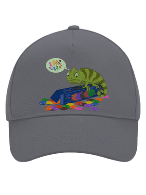 Zmätený chameleón šiltovka baseballka Graphite grey