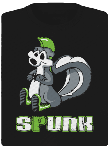 Spunk dámske športové tričko Black