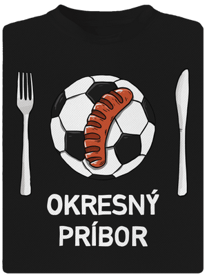 Okresný príbor pánske športové tričko Black