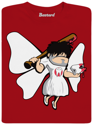 Zúbková víla pánske dlhý rukáv Red