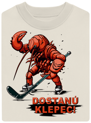 Dostanú klepec unisex mikina bez kapucne Off White