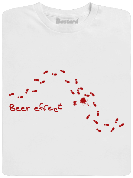 Beer effect! pánske tričko White