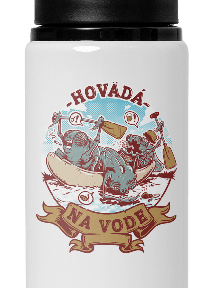 Hovädá na vode flaša na vodu White