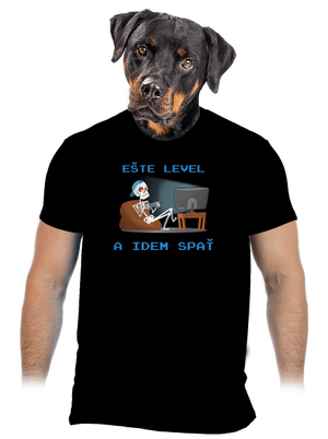 Ešte level pánske tričko Black