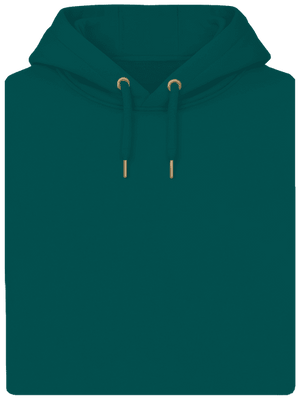 Bez potlače unisex mikina premium Emerald Green