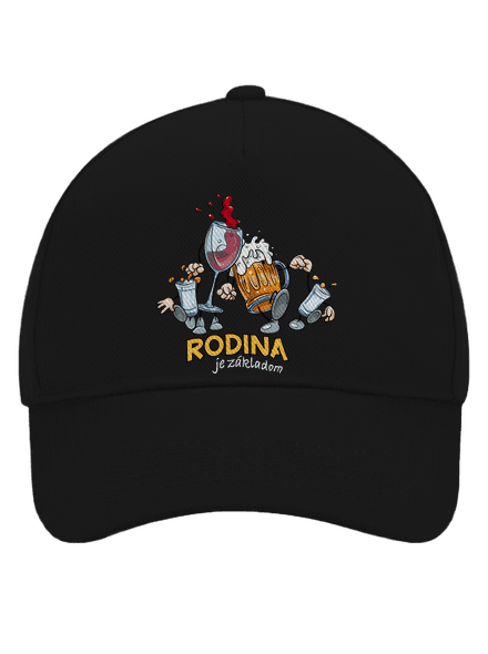 Rodina je základom šiltovka baseballka Black